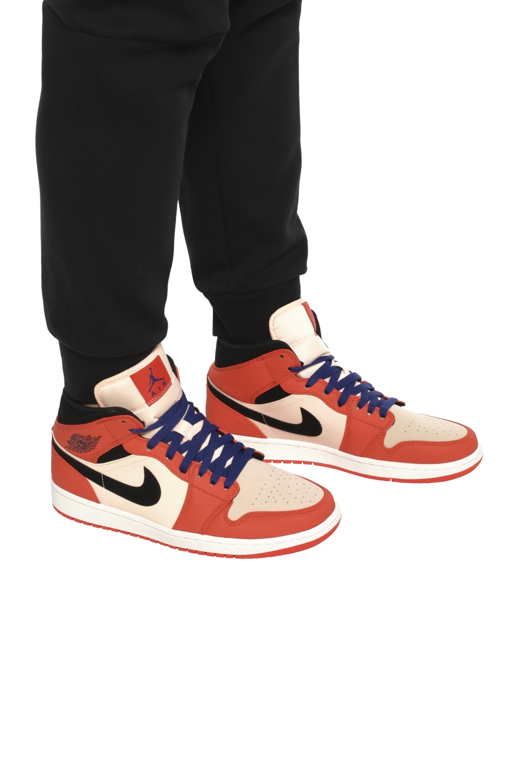 Air jordan 1 sale mid team orange black